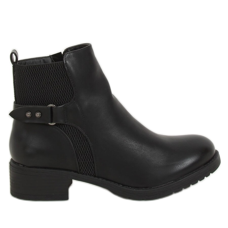 Bottines Chelsea noires pour femme noir MDM226 Noir le noir