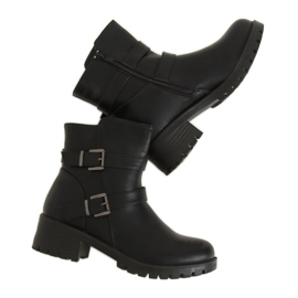 Noir Bottes noires pour femmes ZX2802 Noir le noir