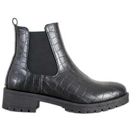 Bella Paris Bottines Chelsea à enfiler noir