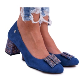 Escarpins Femme Maciejka Daim Bleu Marine 3356A-17 / 00-1