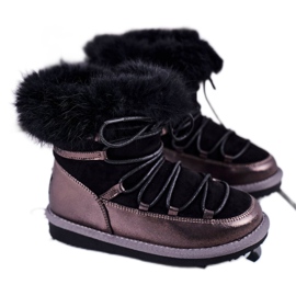 Bottes de neige pour enfants Big Star Noir GG374083