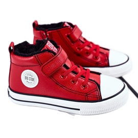 Sneakers pour enfants Big Star Warmed Red GG374034 rouge