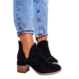 MSMG Bottines à Talons Femme Noir Mini Meliori le noir