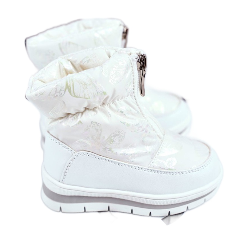 WEESTEP Bottes de neige chaudes en laine pour enfants White Bubbles blanche WEESTEP Bottes de neige chaudes en laine pour enfants White Bubbles blanche