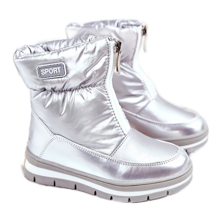 WEESTEP Bottes de neige chaudes en laine pour enfants Silver Bubbles argent WEESTEP Bottes de neige chaudes en laine pour enfants Silver Bubbles argent