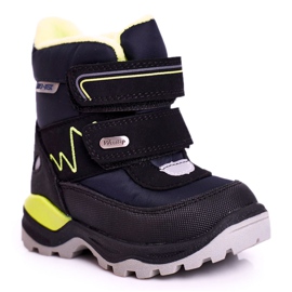 WEESTEP Bottes de neige pour enfants réchauffées avec de la laine bleu marine Booom WEESTEP Bottes de neige pour enfants réchauffées avec de la laine bleu marine Booom