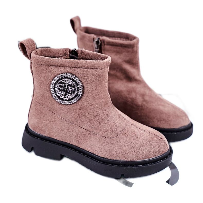 Apawwa Bottes Chaudes Enfant Beige Alvin Apawwa Bottes Chaudes Enfant Beige Alvin