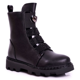 Apawwa Bottes chaudes ballon noir pour enfants