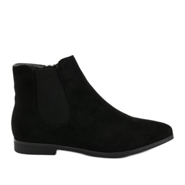 Bottines plates noires Myron