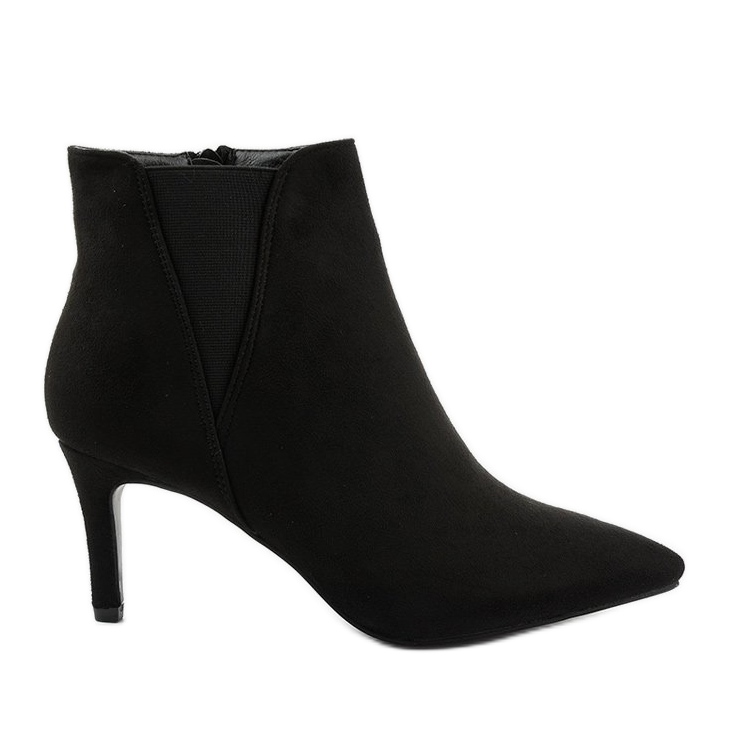 Bottines noires avec élastique Pattera le noir