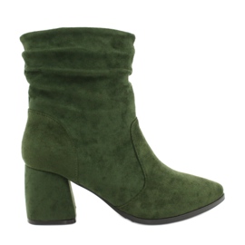 M.Daszyński Bottines en daim vertes MR2025-10