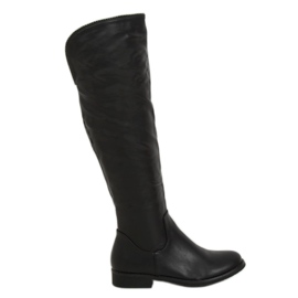 Bottes noires pour femmes J19-36 Noir le noir Bottes noires pour femmes J19-36 Noir le noir