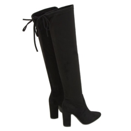 Sur-bottes sur le poteau noir 750-06 Noir le noir