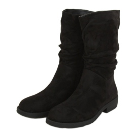 Bottines courtes femme noires CH1908 Noir le noir