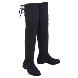 MR-1 Bottes de mousquetaire bleu marine marine MR-1 Bottes de mousquetaire bleu marine marine