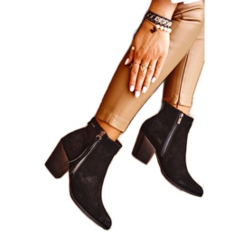 Bottes à talons hauts pour femmes Big Star Black GG274362 noir