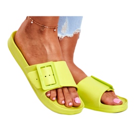 Chaussons Big Star pour femmes avec boucle verte FF274A390