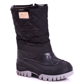 Apawwa Bottes de Neige Enfant Fourrées Noir Mussi le noir