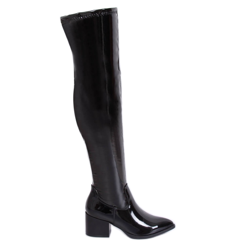 Boots laquées noires RB35P Noir le noir