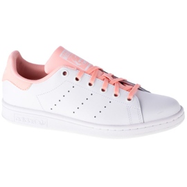 Chaussures Adidas Stan Smith Jr FW4491 blanche le noir