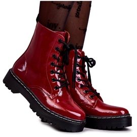 S.Barski Bottes Femme Rouge Kognito