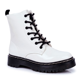 S.Barski Bottes Femme Blanc Kognito blanche