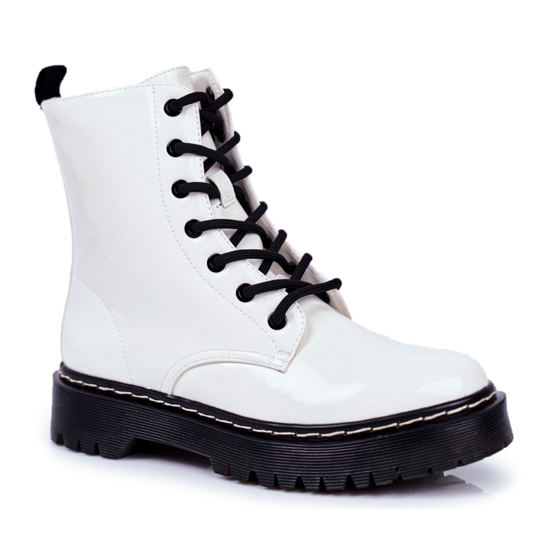 S.Barski Bottes Femme Blanc Kognito blanche