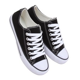 Baskets classiques noires pour femmes JD05 NOIR / BLANC le noir