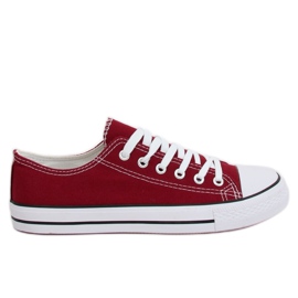 Baskets classiques femme bordeaux XL03 Wine rouge multicolore