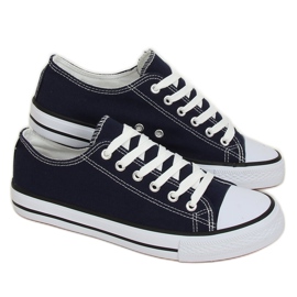 Baskets classiques femme bleu marine XL03 D.BLUE