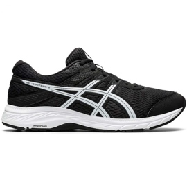 Asics Gel-Contend 6 M 1011A667 003 chaussures de course blanc noir