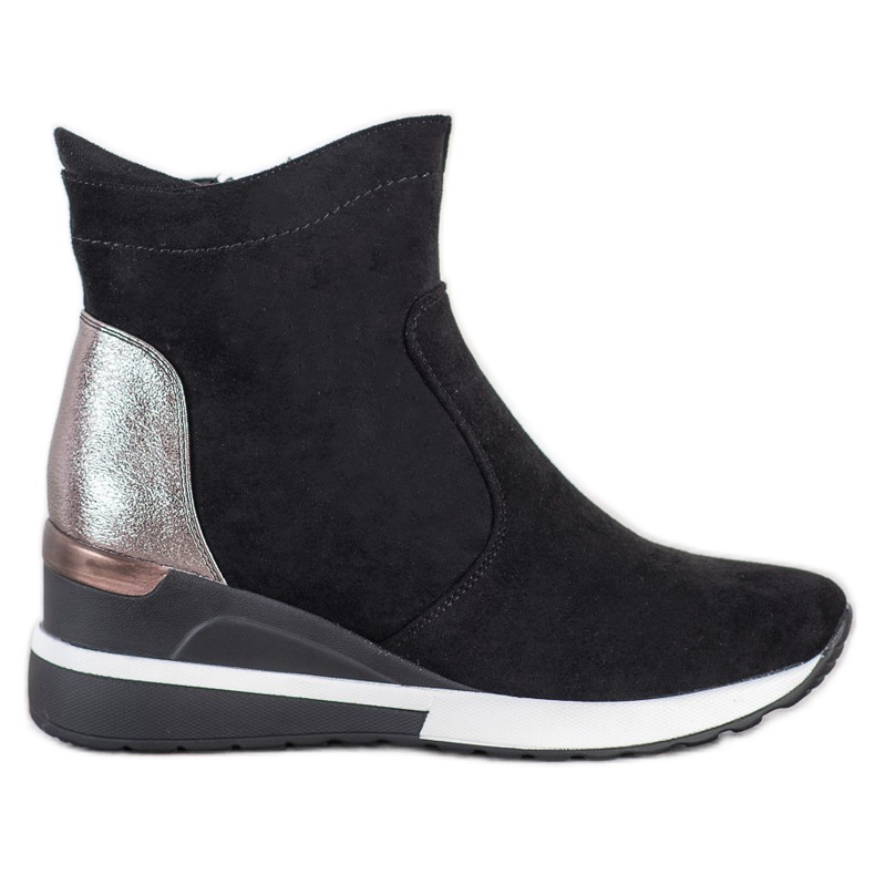 Bottines compensées VINCEZA le noir