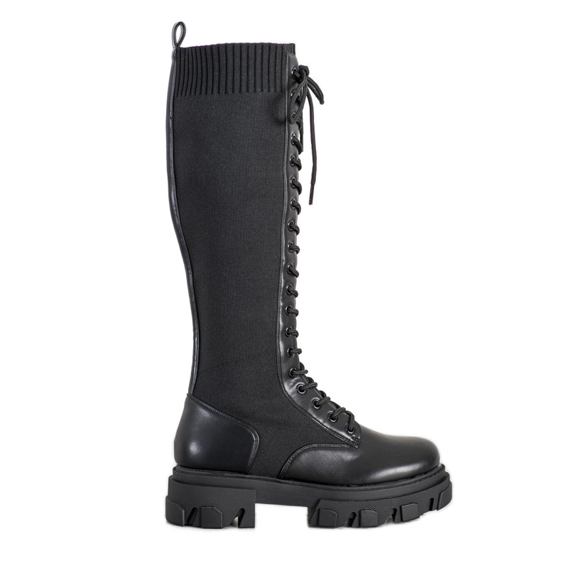 Seastar Bottes de travail hautes sur la plate-forme le noir