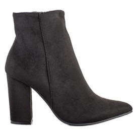 Seastar Bottines En Daim En Spitz noir