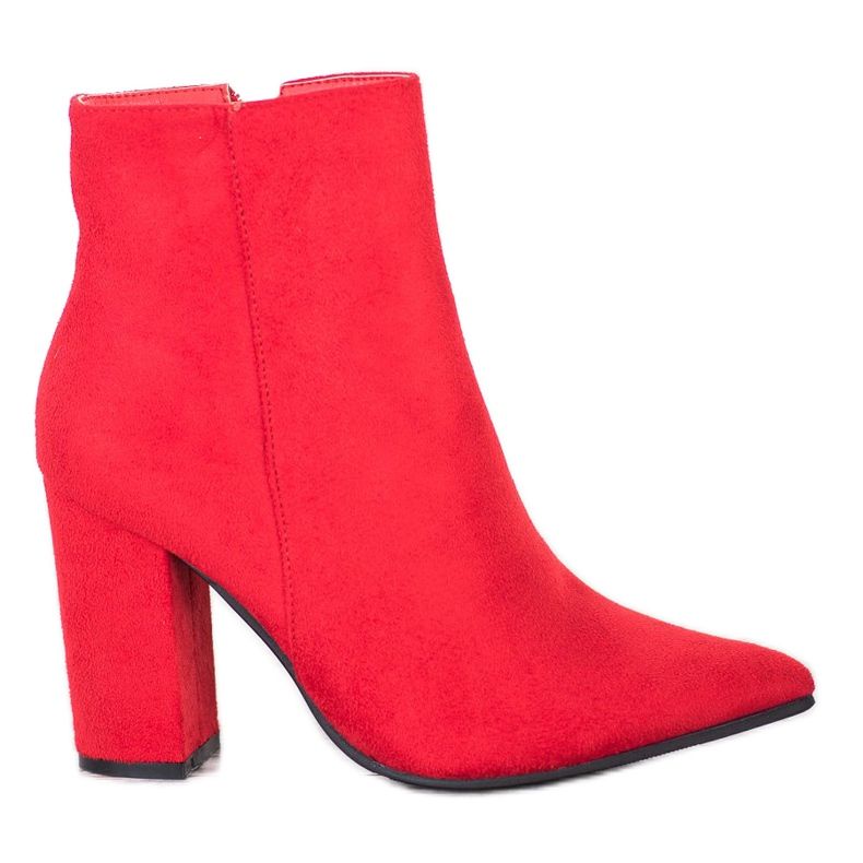 Seastar Bottines En Daim En Spitz rouge Seastar Bottines En Daim En Spitz rouge
