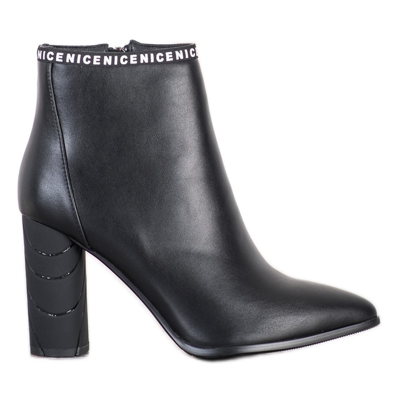 Filippo Bottes à talon décoratif le noir