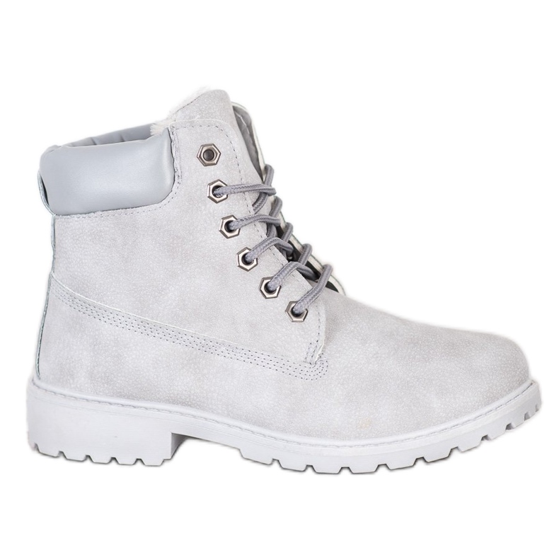 BOSHIMAO Trappeurs gris attachés BOSHIMAO Trappeurs gris attachés