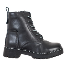 Bottes en cuir classiques MCKEY le noir