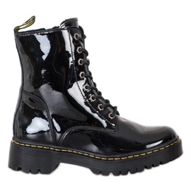 Bottes en cuir MCKEY noir