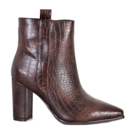 Seastar Bottes élégantes avec un motif brun
