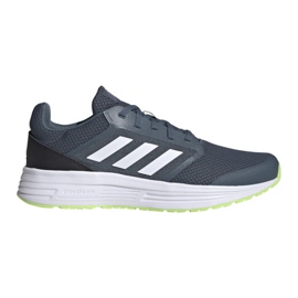 Chaussures de course Adidas Galaxy 5 M FW5702 blanche le noir gris