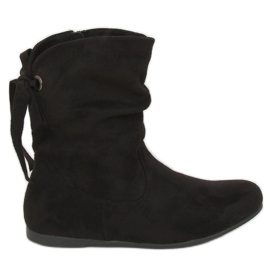 Bottines saszka femme noires DH26 Noir