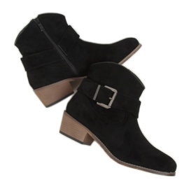 Noir Bottes noires pour femmes E2251 Noir le noir