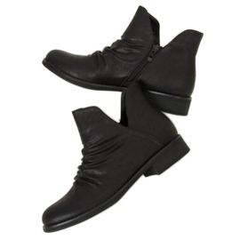 Bottes noires avec une face découpée noir ST-22P Noir le noir