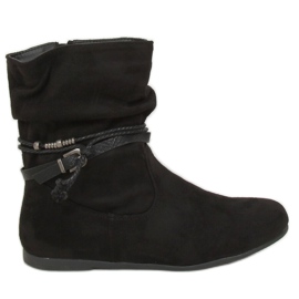 Bottines femme noires noir DH28 Noir le noir