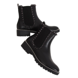 Bottines Chelsea noires à clous noir NC826 Black Ii Genre