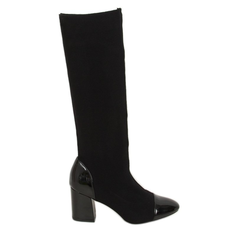 Bottines noires à tige souple noir 6217 Noir