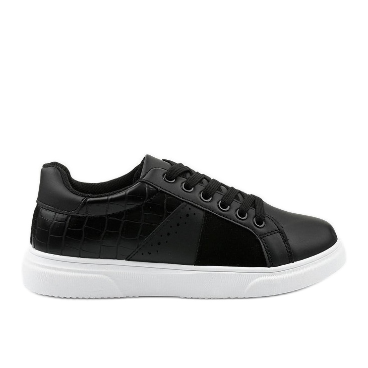 Baskets noires élégantes pour femmes BK928 le noir Baskets noires élégantes pour femmes BK928 le noir