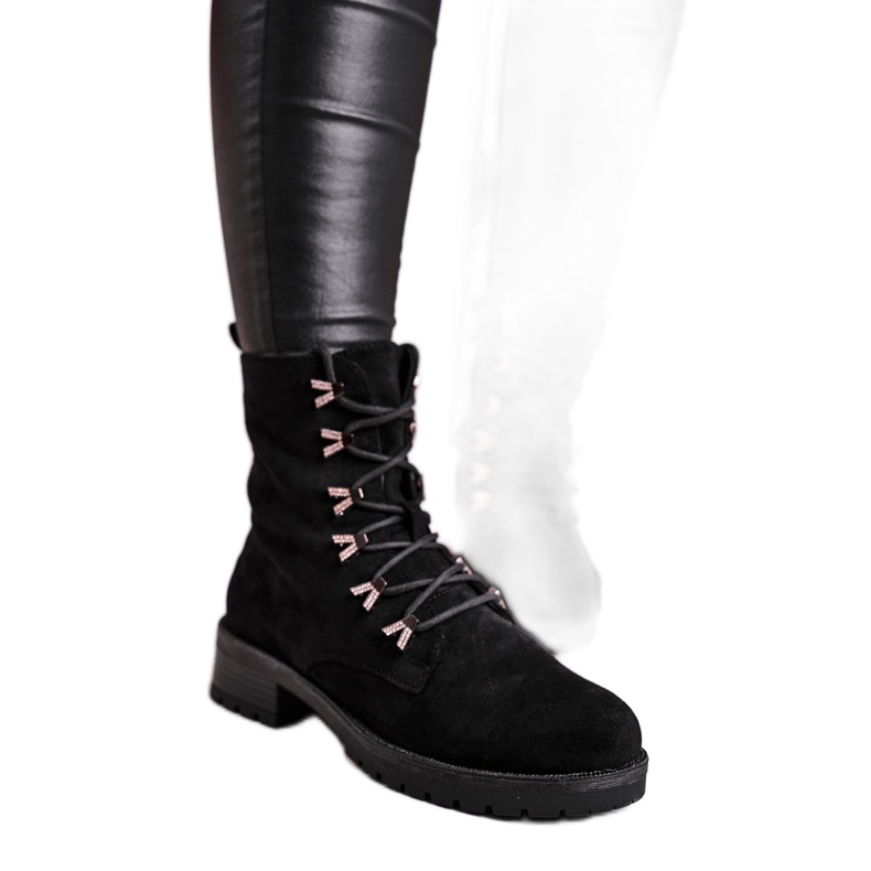 Bottes de travail noires Livy pour femmes le noir