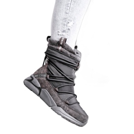 Bottes de neige femme Big Star Grey GG274629 gris